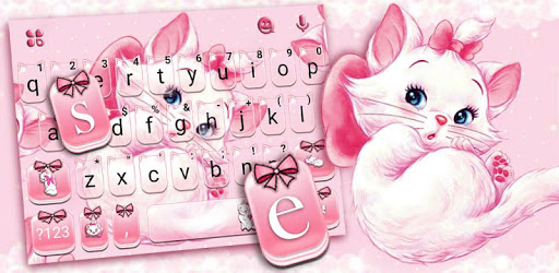 Girlish Kitty Keyboard Theme PC screenshot