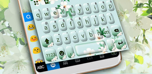 Girly Charming Floral Keyboard Theme PC screenshot