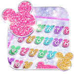 Girly Glitter Minny Keyboard Theme icon