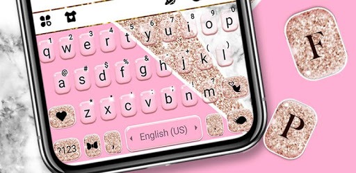 Girly Pink Glitter Keyboard Theme PC screenshot Girly Pink Glitter Keyboard Theme PC screenshot
