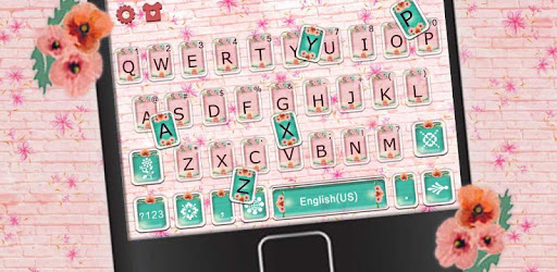 Girly Wall Flower Keyboard Theme PC screenshot Girly Wall Flower Keyboard Theme PC screenshot