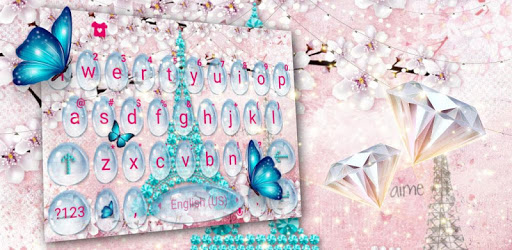 Girly Paris Keyboard - Girly theme PC screenshot Girly Paris Keyboard - Girly theme PC screenshot