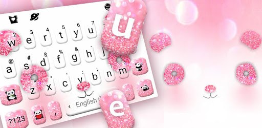 Glitter Pink Panda Keyboard Theme PC screenshot Glitter Pink Panda Keyboard Theme PC screenshot