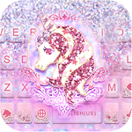 Glitter Unicorn Keyboard Theme for PC