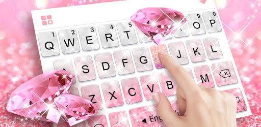 Glittering Pink Diamond Keyboard Theme PC screenshot Glittering Pink Diamond Keyboard Theme PC screenshot