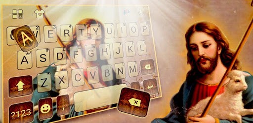 Glowing Lord Jesus Keyboard Theme PC screenshot