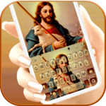 Glowing Lord Jesus Keyboard Theme for PC
