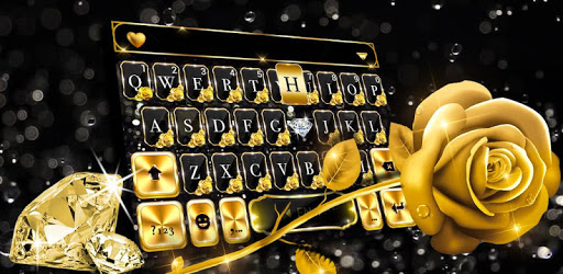 Gold Rose Lux Keyboard Theme PC screenshot