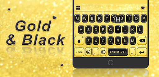 Gold & Black Keyboard Theme PC screenshot Gold & Black Keyboard Theme PC screenshot