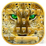 Golden Attacking Cheetah Keyboard Theme icon