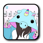 Hat Unicorn Girl Keyboard Theme icon