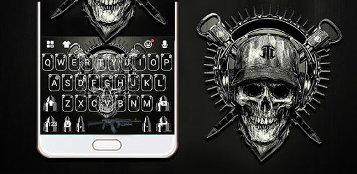 Horror Guns Skull Warrior Keyboard PC screenshot