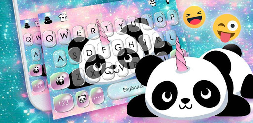 Kawaii Unicorn Panda Keyboard Theme PC screenshot Kawaii Unicorn Panda Keyboard Theme PC screenshot