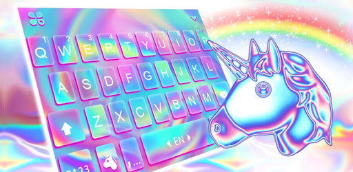 Laser Unicorn Keyboard Theme PC screenshot