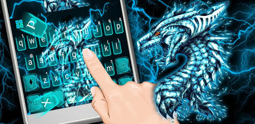 Lightning Neon Dragon Keyboard Theme PC screenshot