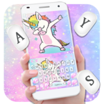 Lit Swag Unicorn Keyboard Theme icon