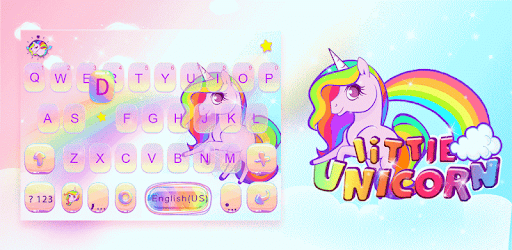 Keyboard - Colorful Unicorn Theme PC screenshot