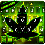 Live Neon Green Leave Keyboard Theme icon