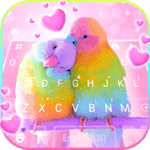 Love Parrots 3D Wallpapers Keyboard Background icon