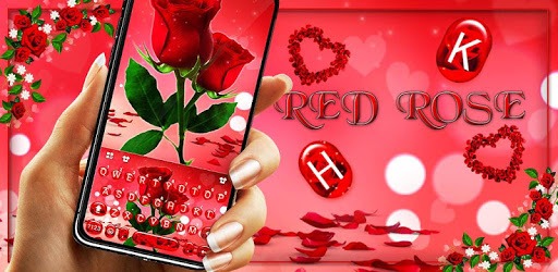 Love Red Rose Keyboard Theme PC screenshot