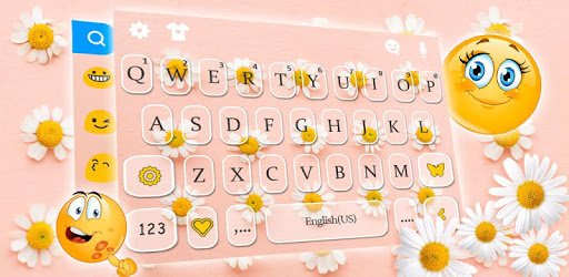 Lovely Daisy Keyboard Theme PC screenshot