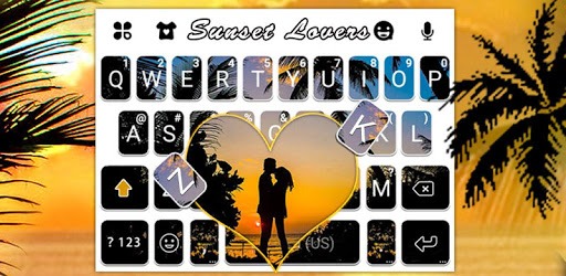 Lovers at Sunset Beach Keyboard Theme PC screenshot Lovers at Sunset Beach Keyboard Theme PC screenshot