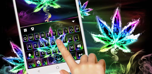 Luminous Smoke Weed Keyboard Theme PC screenshot