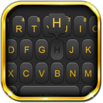 Luxury Golden Black Keyboard Theme icon