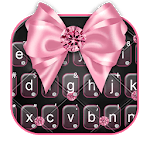 Luxury Pink Bow Keyboard Theme icon