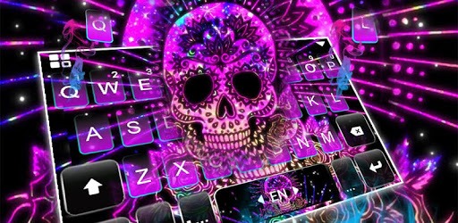 Mandala Sugar Skull Keyboard Theme PC screenshot