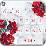 Marble Red Rose Keyboard Theme icon