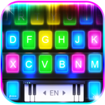 Neon Beam Piano Lights Keyboard Theme icon