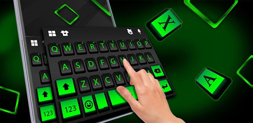 Neon Black Business Keyboard Theme PC screenshot