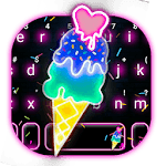 Neon Ice Cream Keyboard Theme icon