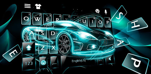 Neon Tech Car Keyboard Theme PC screenshot Neon Tech Car Keyboard Theme PC screenshot