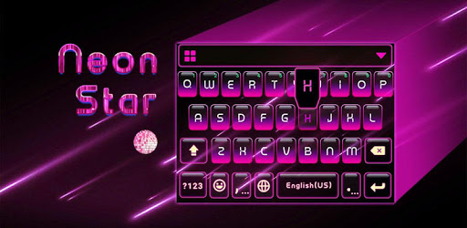 Neon Star Kika Keyboard Theme PC screenshot Neon Star Kika Keyboard Theme PC screenshot