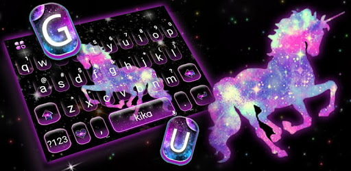 Night Galaxy Unicorn Keyboard Theme PC screenshot Night Galaxy Unicorn Keyboard Theme PC screenshot