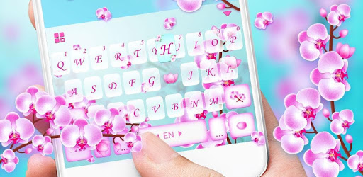 Orchid Flowers Lovely Keyboard Theme PC screenshot