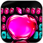 OS11 Glass Pink Apple Keyboard theme icon