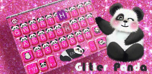 Hot Pink Panda keyboard Theme PC screenshot