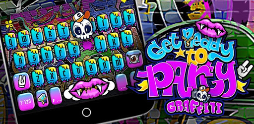 Party Graffiti Keyboard Theme PC screenshot