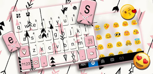 Pink Arrow Keyboard Theme PC screenshot