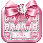 Pink Bow Diamond Luxury Keyboard Theme icon