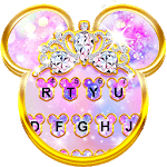 Pink Galaxy Minny Free Keyboard Theme icon