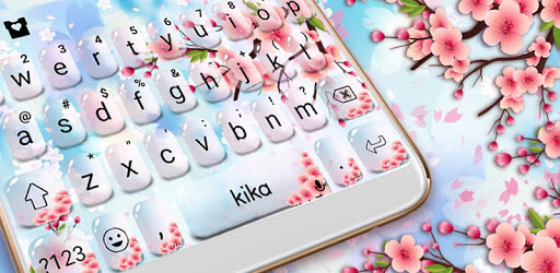 Pink Glass Sakura Keyboard Theme PC screenshot Pink Glass Sakura Keyboard Theme PC screenshot