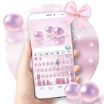 Pink Luxury Pearl Keyboard Theme icon