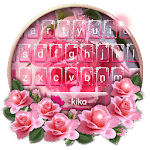 Pink Rose Heart Keyboard Theme icon