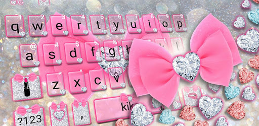 Glitter Pink Bow Keyboard PC screenshot Glitter Pink Bow Keyboard PC screenshot