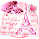 Pink Diamond Paris Keyboard Theme icon