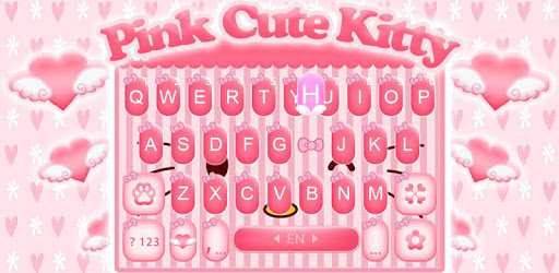Pinkcutekitty Keyboard Theme PC screenshot